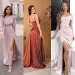 5 girls wear long sleeve prom dresses